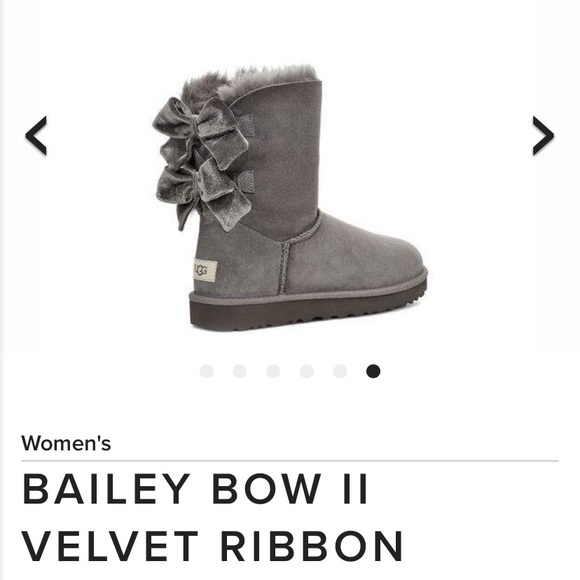 Searching for Charcoal Bailey Bow 11 velvet uggs - Picture 1 of 1